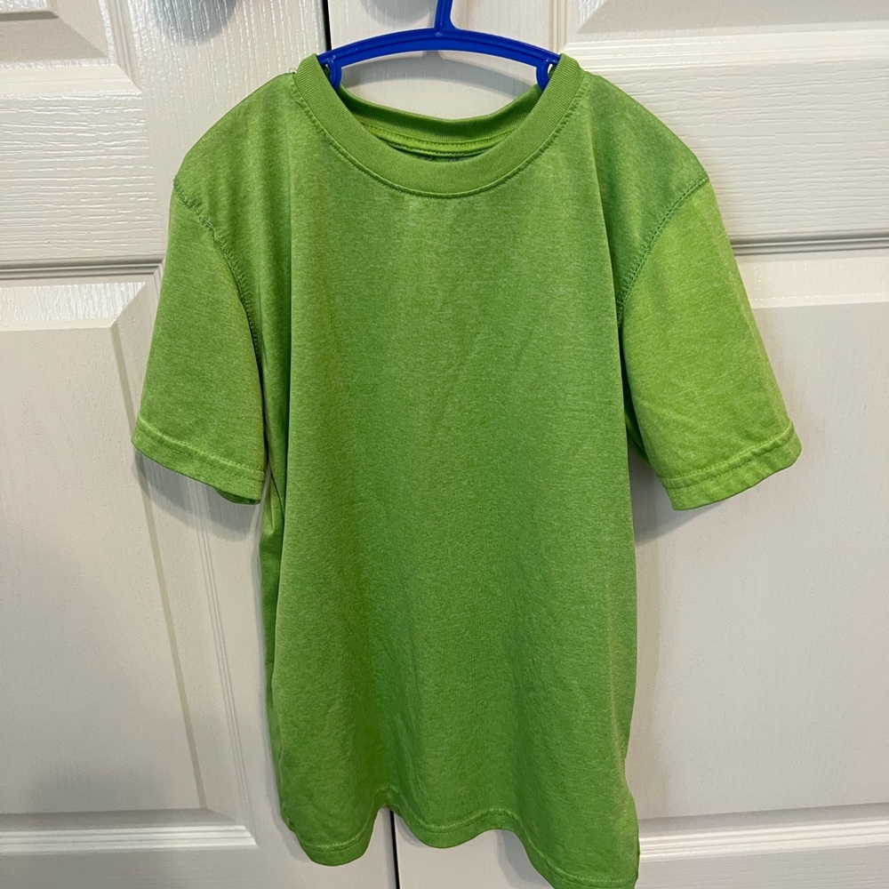 Kids active shirt lime green